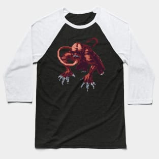 Resident Evil Licker Pixel Art Baseball T-Shirt